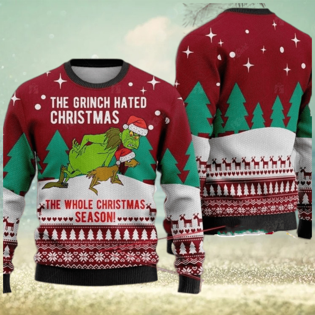 Dallas Cowboys Funny Grinch Ugly Christmas Sweater - Limotees