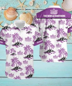 The Neville Brothers Palm Tree Hawaiian shirt