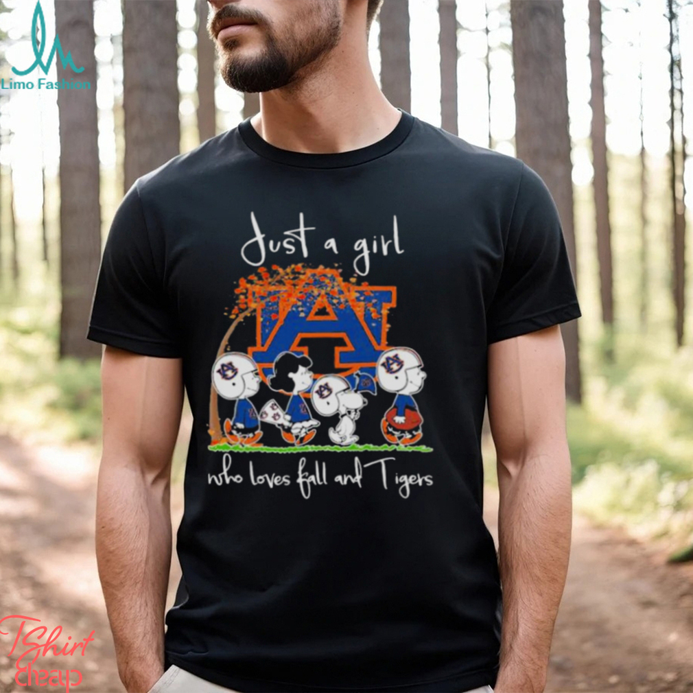 The Peanuts Just A Girl Who Loves Fall Cleveland Guardians Shirt