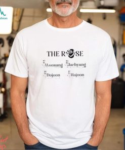 The Rose She’s In The Rain Merch, Woosung Dojoon Hajoon Jaehyeong The Rose Band Shirt, The Rose Tour 2023 T Shirt