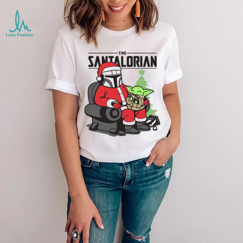 The Santalorian And Baby Yoda Christmas Shirt The Santalorian And Baby Yoda Christmas Shirt