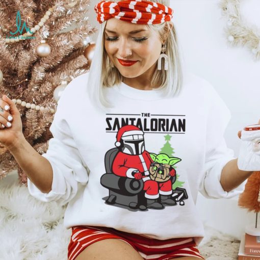 The Santalorian And Baby Yoda Christmas Shirt