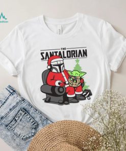 The Santalorian And Baby Yoda Christmas Shirt
