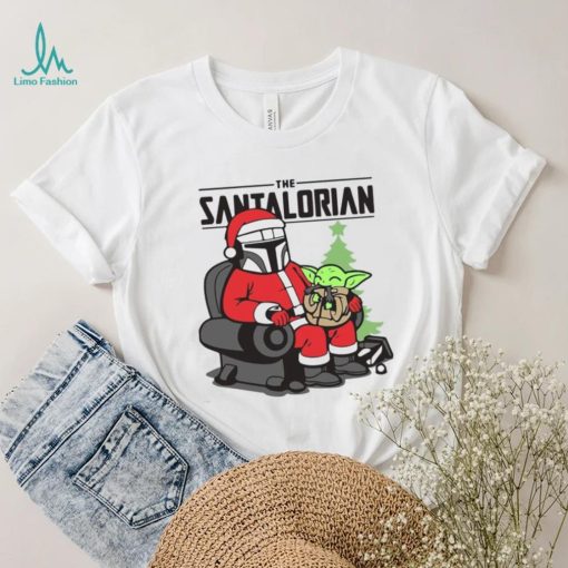 The Santalorian And Baby Yoda Christmas Shirt
