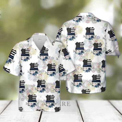 Thin Blue Line Hawaiian Shirt