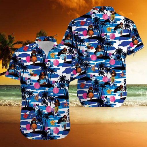 Tiki Hula Girl Dancing Unisex Hawaiian Shirts