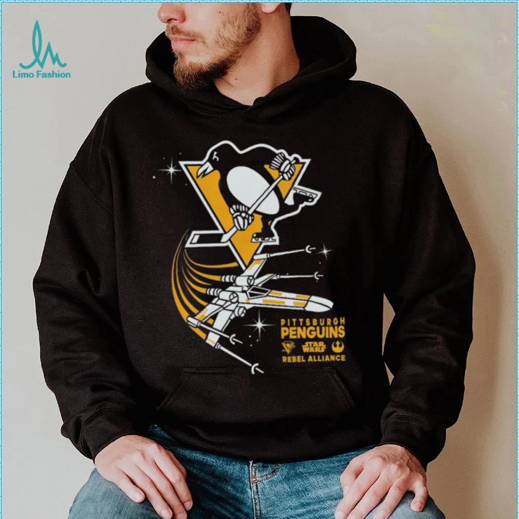 Toddler Pittsburgh Penguins Black Star Wars Rebel Alliance T Shirt