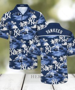 New York Yankees MLB Tommy Bahama Yankees Hawaiian Shirt - Listentee
