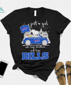 Top Just A Girl Who Lover Christmas And Love Bills Shirt