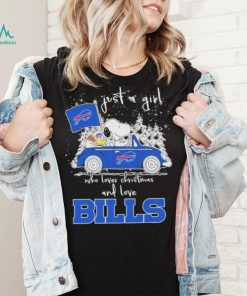 Top Just A Girl Who Lover Christmas And Love Bills Shirt