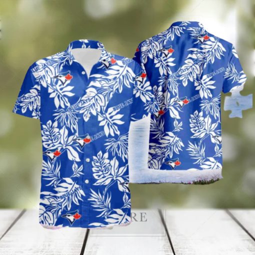 Toronto Blue Jays Tropical Flower Set 3D Hawaiian Shirt And Short Gift For Men And Women