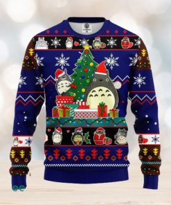 Totoro Ghibli Noel Blue 1 Amazing Gift Ugly Christmas 3D Sweater Christmas Gift For Men And Women