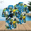 NHL Colorado Avalanche Hawaiian Shirt Flamingo And Palm Leaves Gift For Beach Vacation hawaiian shirt