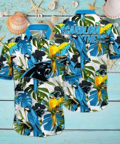 Trending NFL Carolina Panthers Floral Hawaiian Shirt