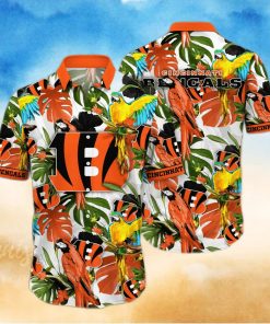 Trending NFL Cincinnati Bengals Flower Hawaiian Shirt