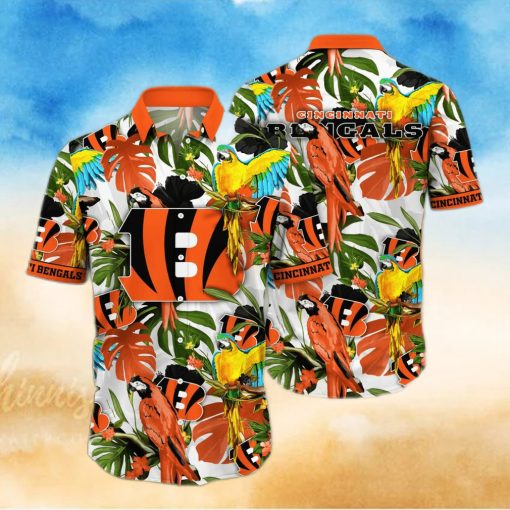 Trending NFL Cincinnati Bengals Flower Hawaiian Shirt