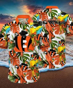 Trending NFL Cincinnati Bengals Flower Hawaiian Shirt