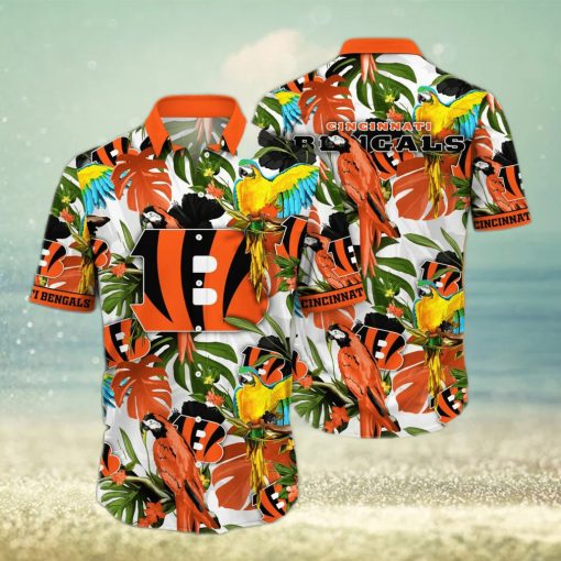 Trending NFL Cincinnati Bengals Flower Hawaiian Shirt