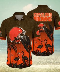 Trending NFL Cleveland Browns Floral Hawaiian Shirt