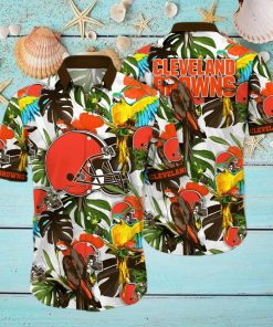 Trending NFL Cleveland Browns Flower Hawaiian Shirt