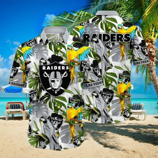 Trending NFL Las Vegas Raiders Flower Hawaiian Shirt