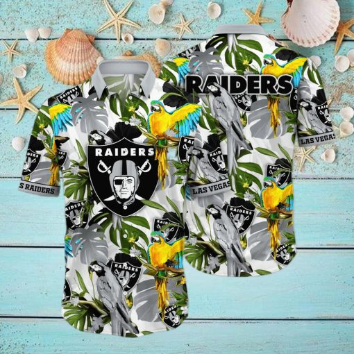 Trending NFL Las Vegas Raiders Flower Hawaiian Shirt