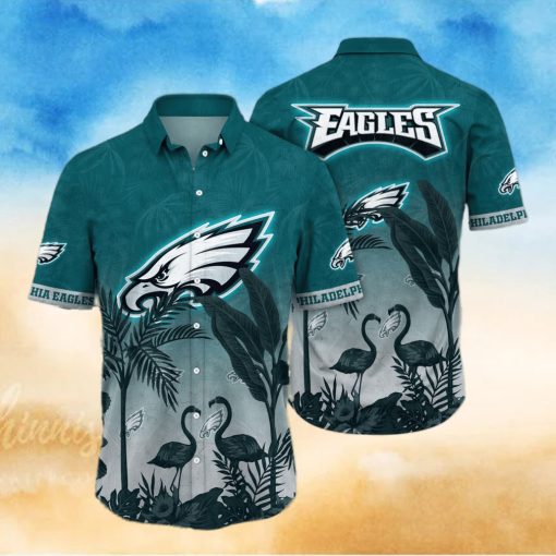 Trending NFL Philadelphia Eagles Flower Hawaiian Shirt