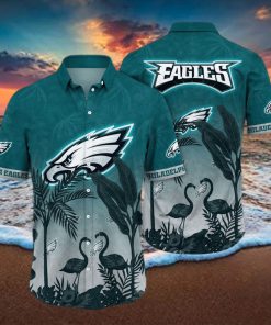 Trending NFL Philadelphia Eagles Flower Hawaiian Shirt