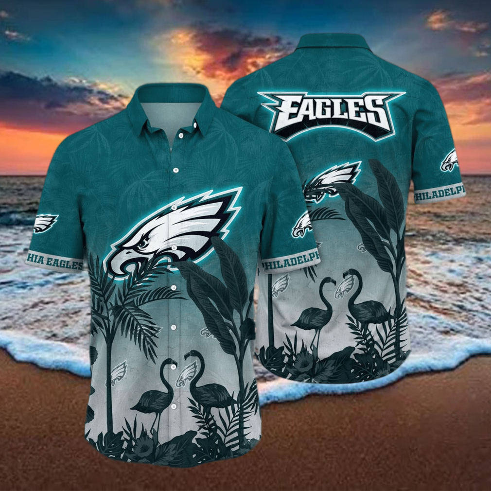Trending NFL Philadelphia Eagles Flower Hawaiian Shirt - Limotees