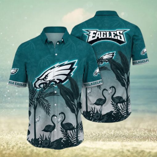 Trending NFL Philadelphia Eagles Flower Hawaiian Shirt