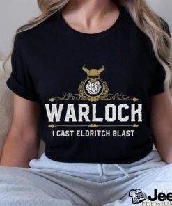 Trends Warlock Eldritch Blast D20 Funny Tabletop Rpg Gamers T Shirts