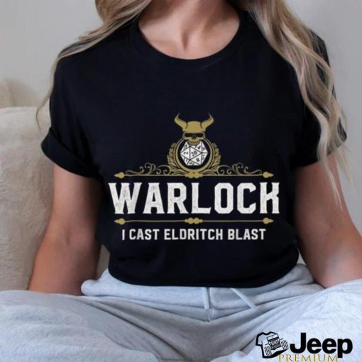 Trends Warlock Eldritch Blast D20 Funny Tabletop Rpg Gamers T Shirts