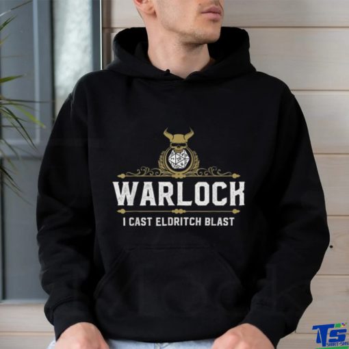 Trends Warlock Eldritch Blast D20 Funny Tabletop Rpg Gamers T Shirts