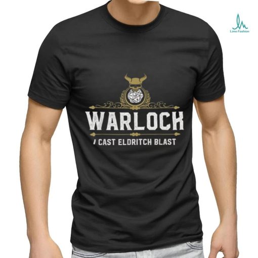 Trends Warlock Eldritch Blast D20 Funny Tabletop Rpg Gamers T Shirts