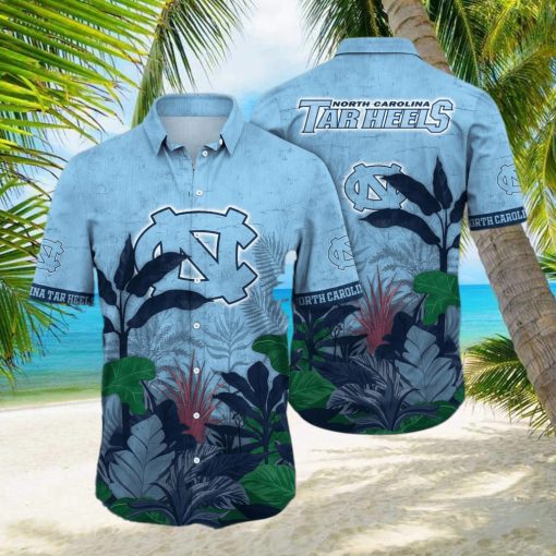 Tropical Aloha NCAA North Carolina Tar Heels Hawaiian Shirt Beach Gift For Dad