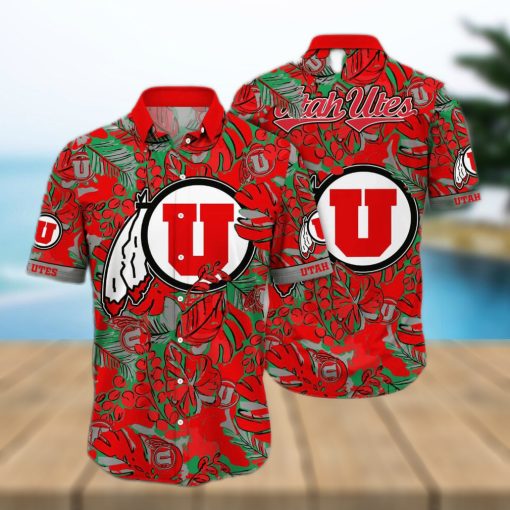 Tropical Aloha NCAA Utah Utes Hawaiian Shirt Summer Vacation Gift