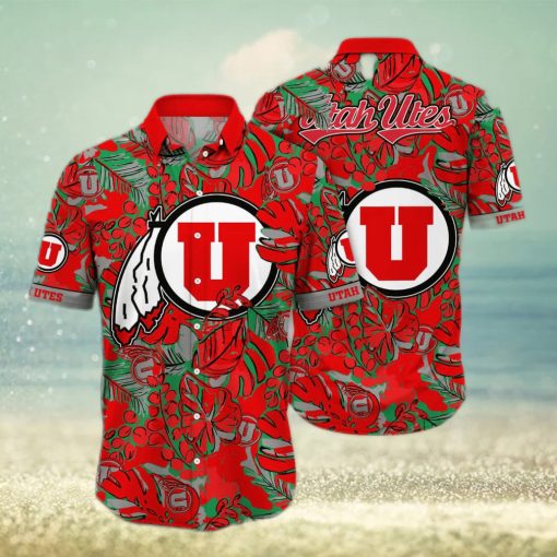 Tropical Aloha NCAA Utah Utes Hawaiian Shirt Summer Vacation Gift