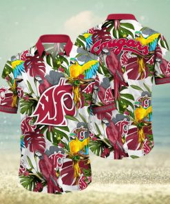 Tropical Aloha NCAA Washington State Cougars Hawaiian Shirt Summer Vacation Gift