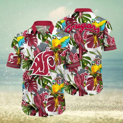 Tropical Aloha NCAA Washington State Cougars Hawaiian Shirt Summer Vacation Gift