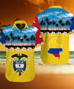 Tropical Beach Colombia Aloha Hawaiian Shirts