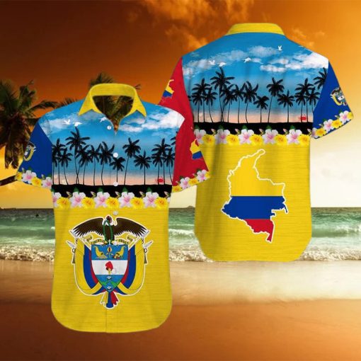 Tropical Beach Colombia Aloha Hawaiian Shirts