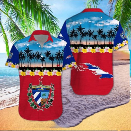 Tropical Beach Cuba Aloha Hawaiian Shirts