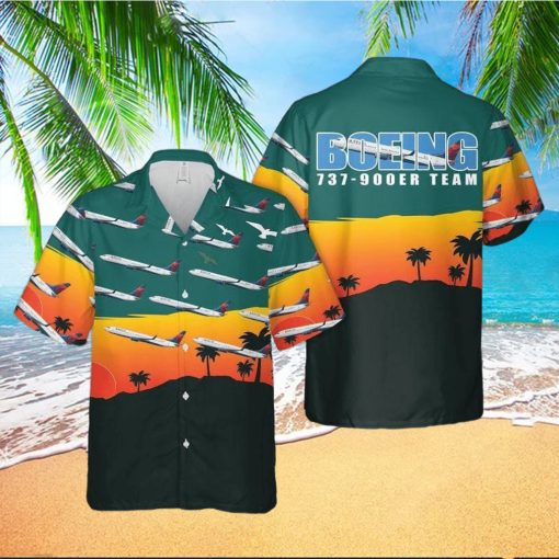 Tropical Delta Boeing 737 900Er Hawaiian Shirts