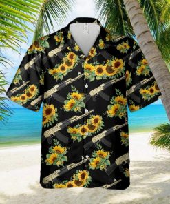 Tropical Gun Ak47 Machine Guns And Sunflowers Hawaiian Shirt Summer Gift For Men And Women 5vdnpTUuV