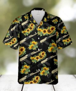 Tropical Gun Ak47 Machine Guns And Sunflowers Hawaiian Shirt Summer Gift For Men And Women 5vdnpTUuV