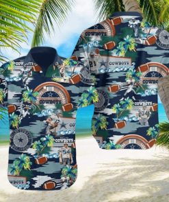 Dallas Cowboys Tropical Skull NFL Design 4 Beach Hawaiian Shirt