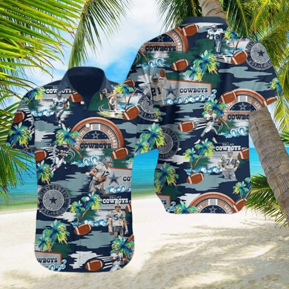 Tropical Island NFL Dallas Cowboys Hawaiian Shirt - Limotees
