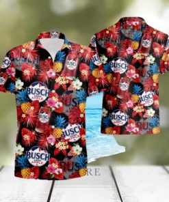 Tropical Pineapple And Busch Light Apple Beer All Over Print Summer Hawaiian Shirt