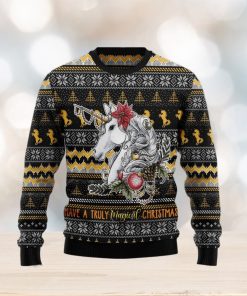 Truly Magical Christmas Unicorn Unicorn Lover Funny Family Ugly Christmas Sweater