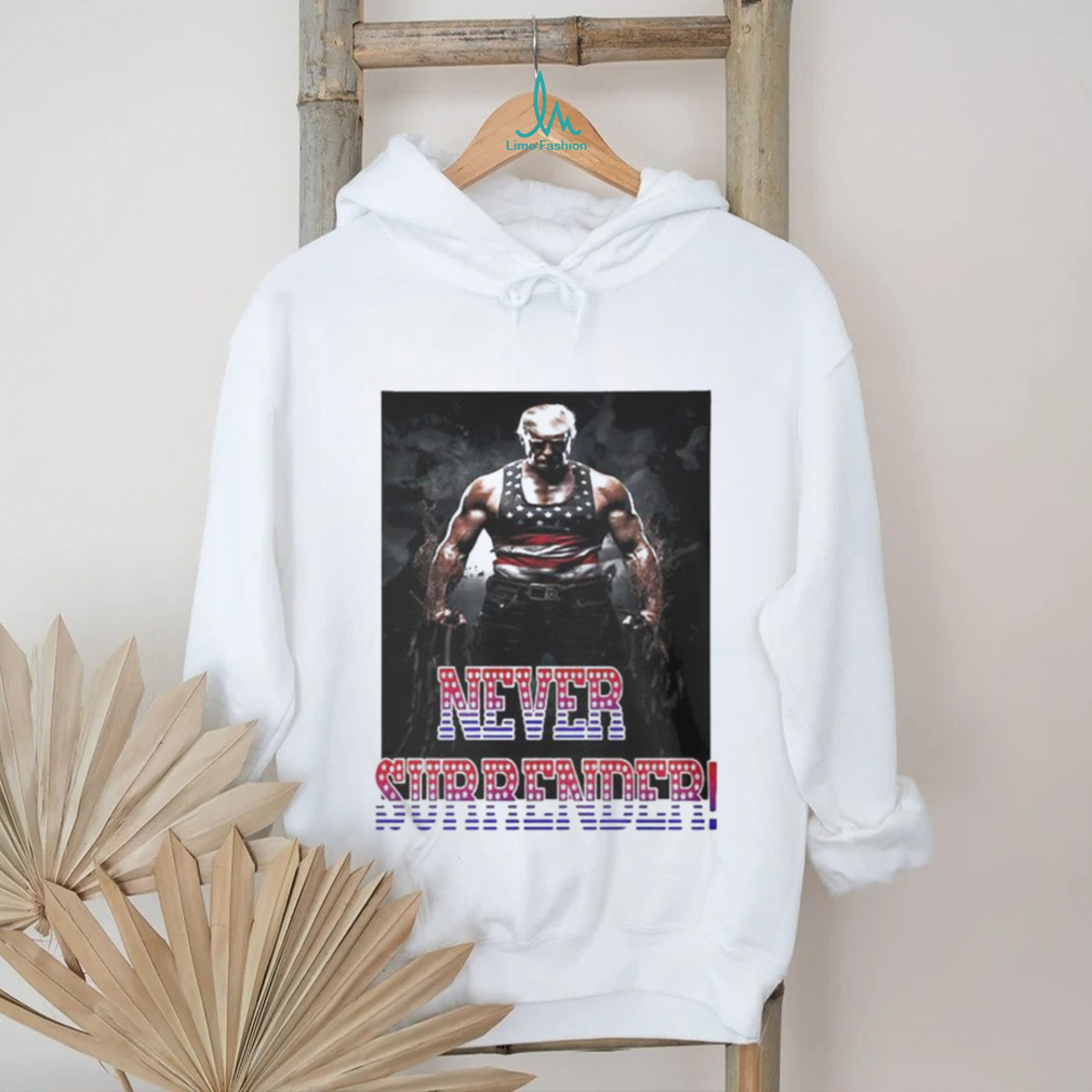 Trump Never Surrender Mugshot Shirt Trump Never Surrender Mugshot Shirt